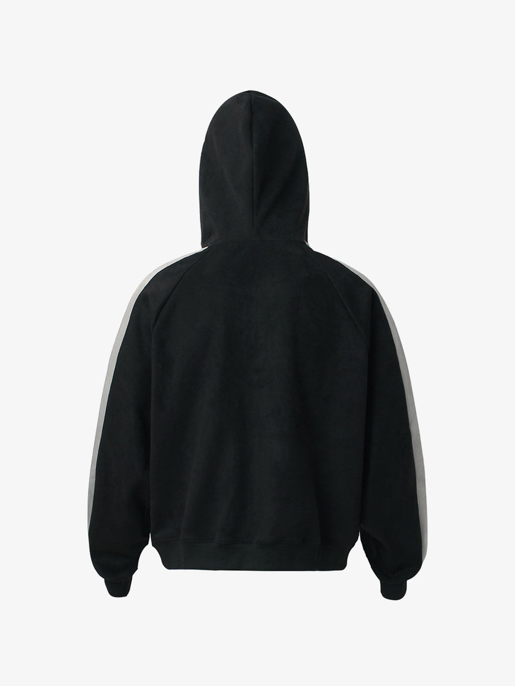 Suede Foam Letter Patchwork Zipper Shorts Jacket