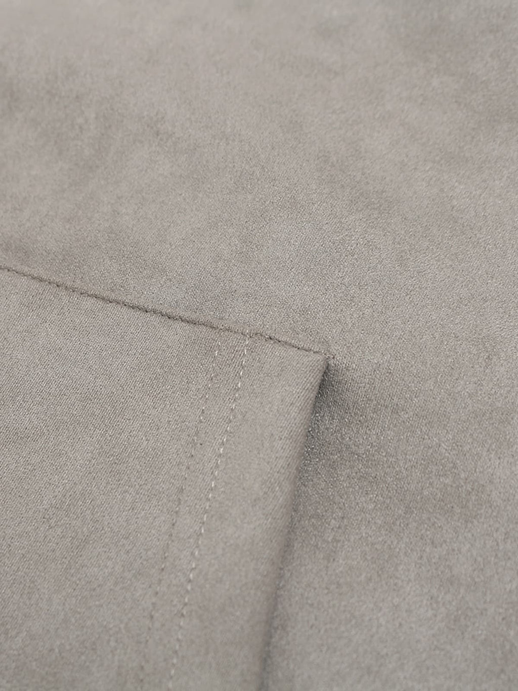 Suede Double-Ended Zippered Cropped Hooded Jacket