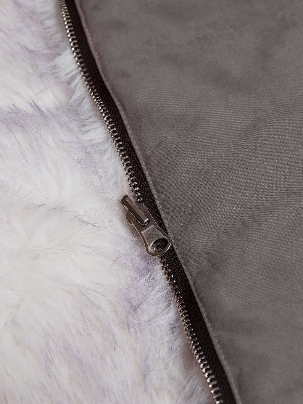 Oversized Reversible Fur Hooded Jacket - 2544