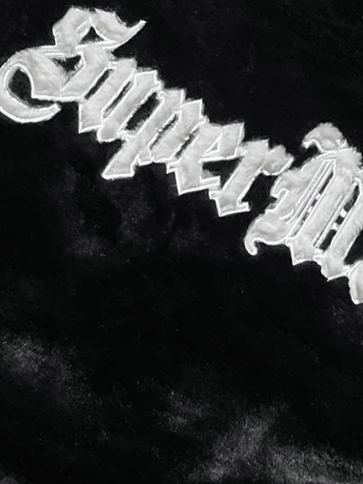 Thesupermade Street Letter Embroidered Fleece Jacket - 1838