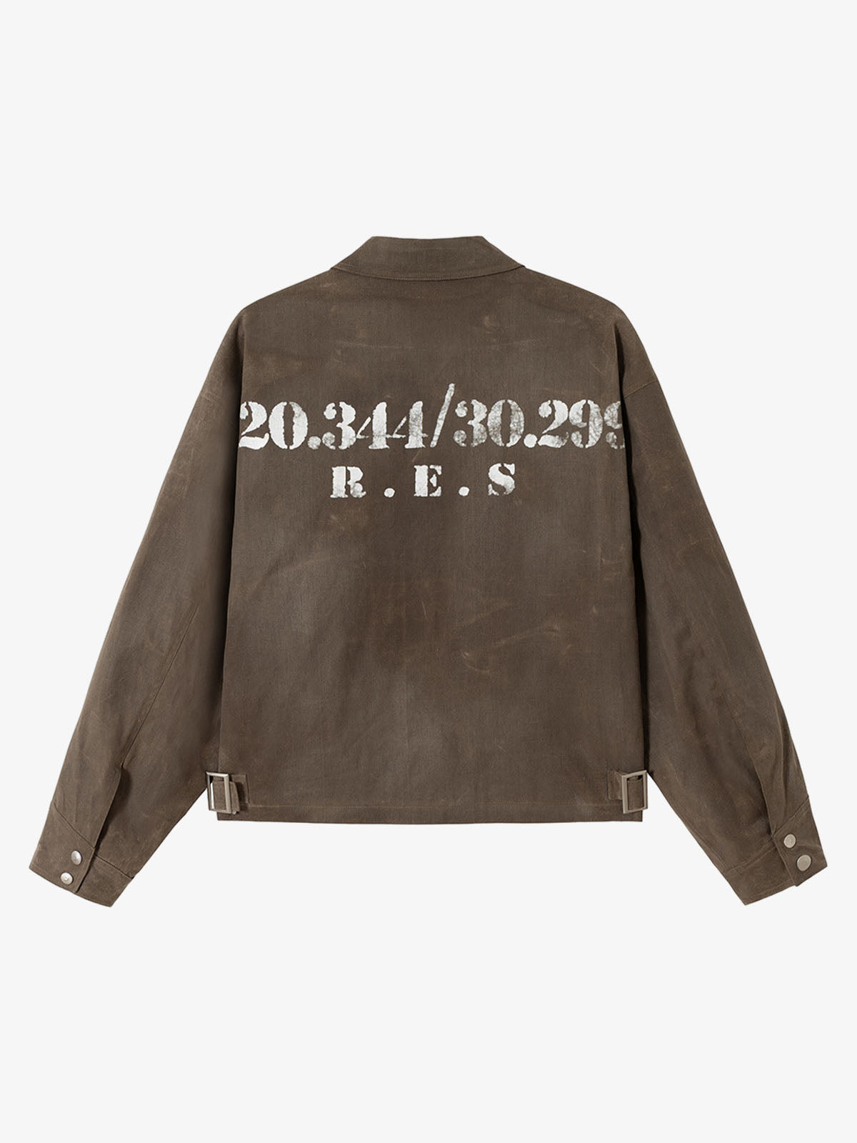 Vintage Washed Batik Spray Color Work Jacket