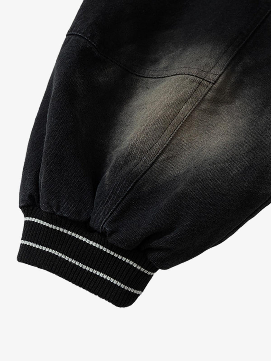 Gradient Bleached Technical Baseball Jacket