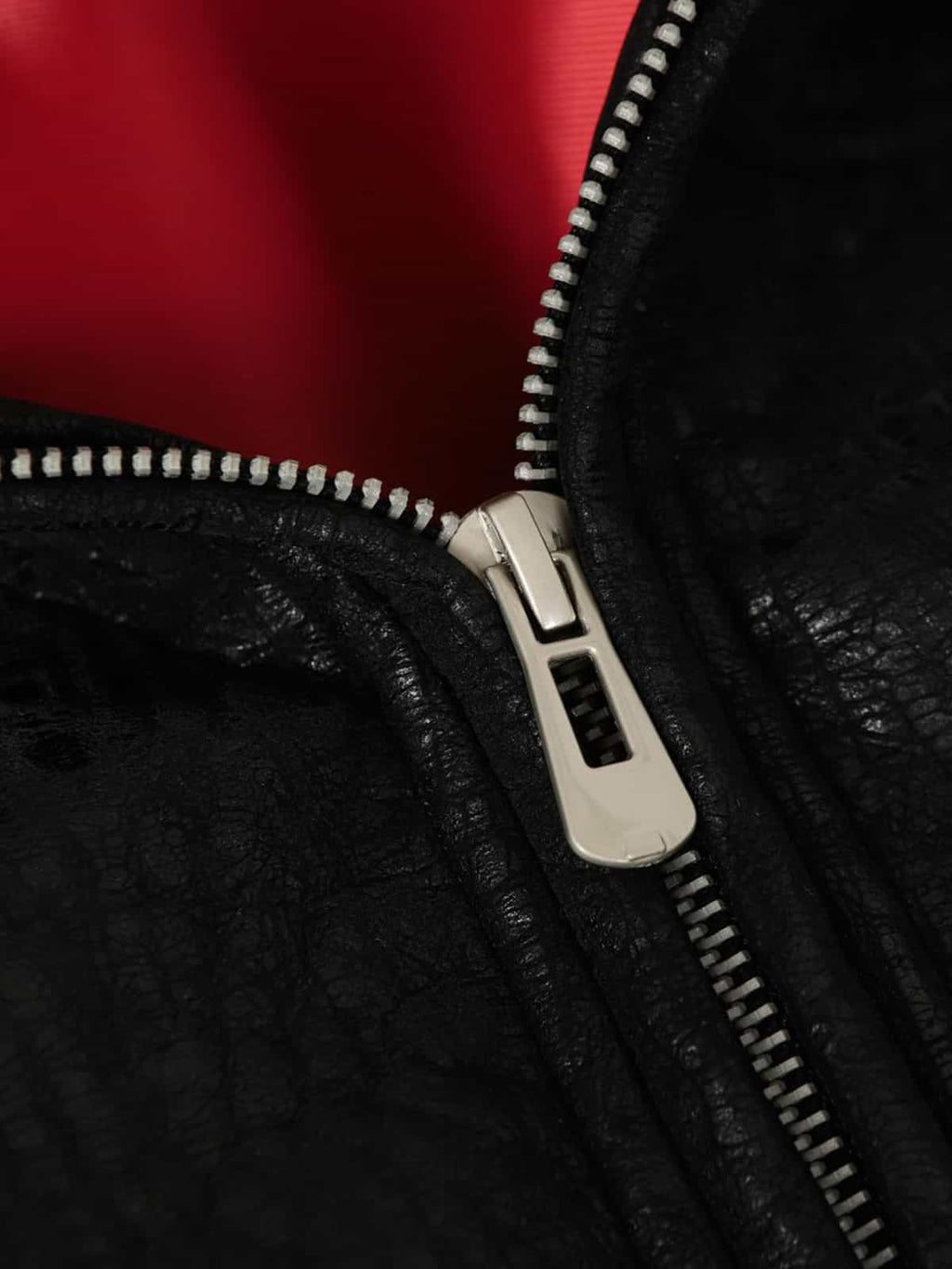 Retro Textured PU Patchwork Workwear Bomber Jacket