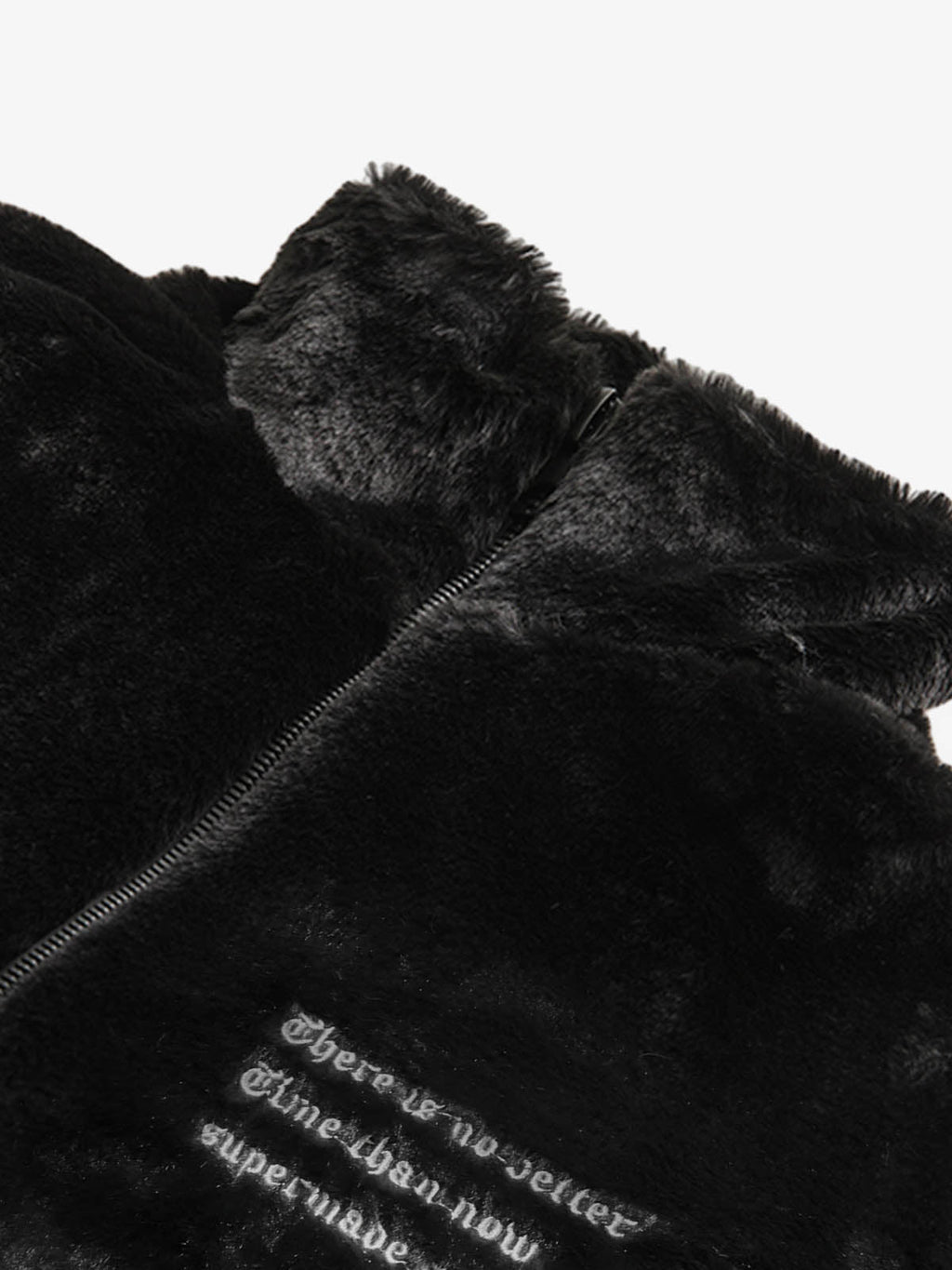 Thesupermade Street Letter Embroidered Fleece Jacket - 1838