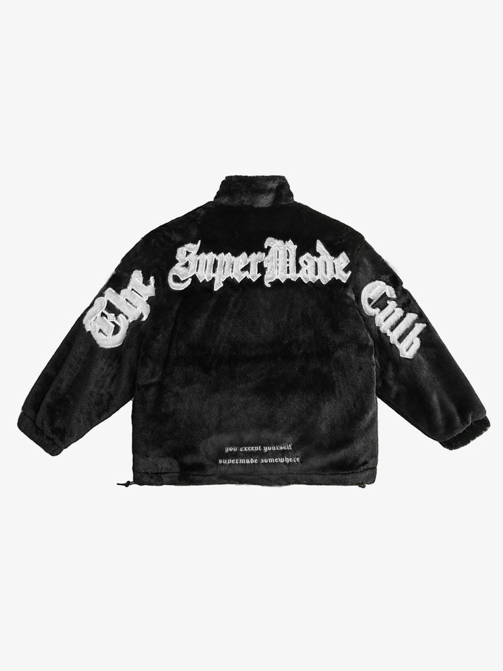Thesupermade Street Letter Embroidered Fleece Jacket - 1838