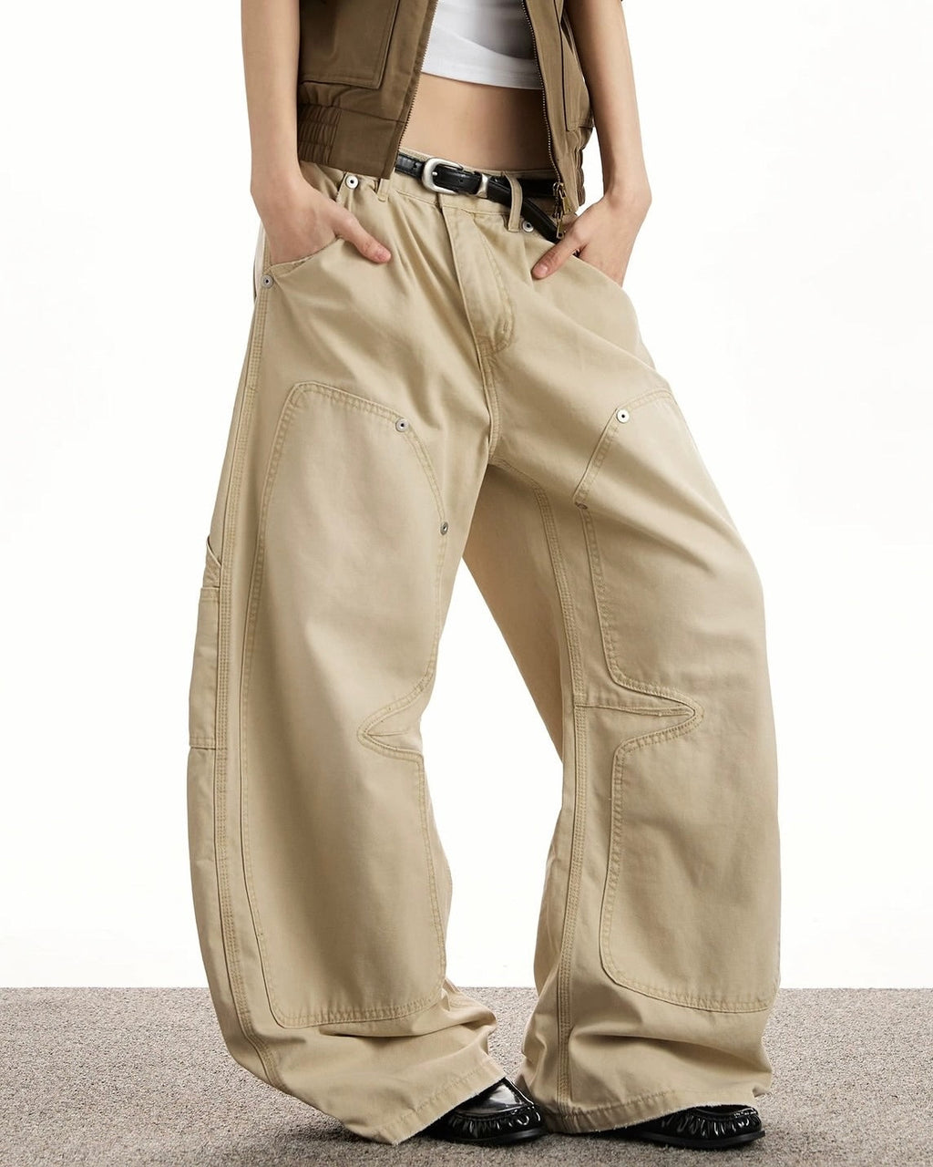 Retro Distressed Cargo Baggy Pants | Inflation Streetwear