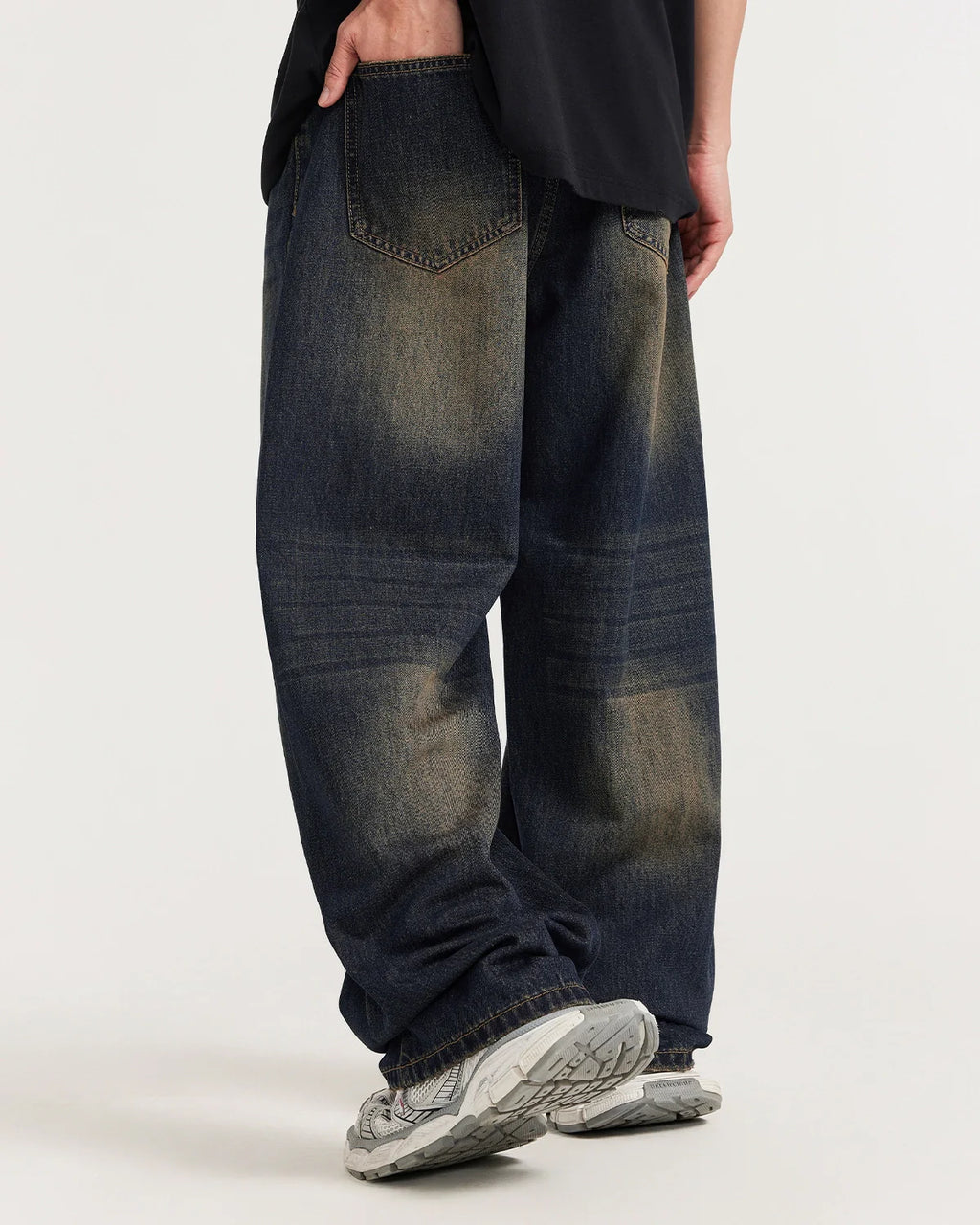 Monkey Wash Wide Leg Jeans | Inflation Streetwear