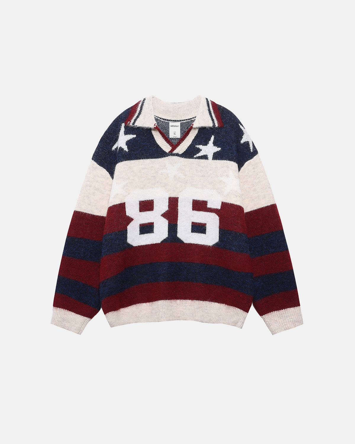 Colorblock Striped Jacquard Sweater | Inflation Streetwear