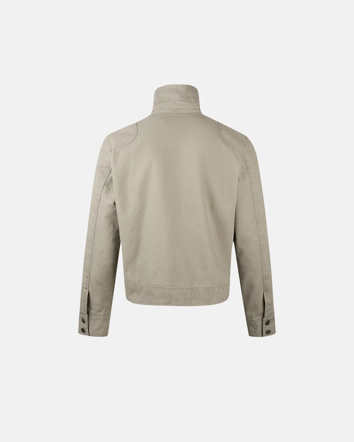 Khaki Canvas Clasp Jacket | Inflation Streetwear