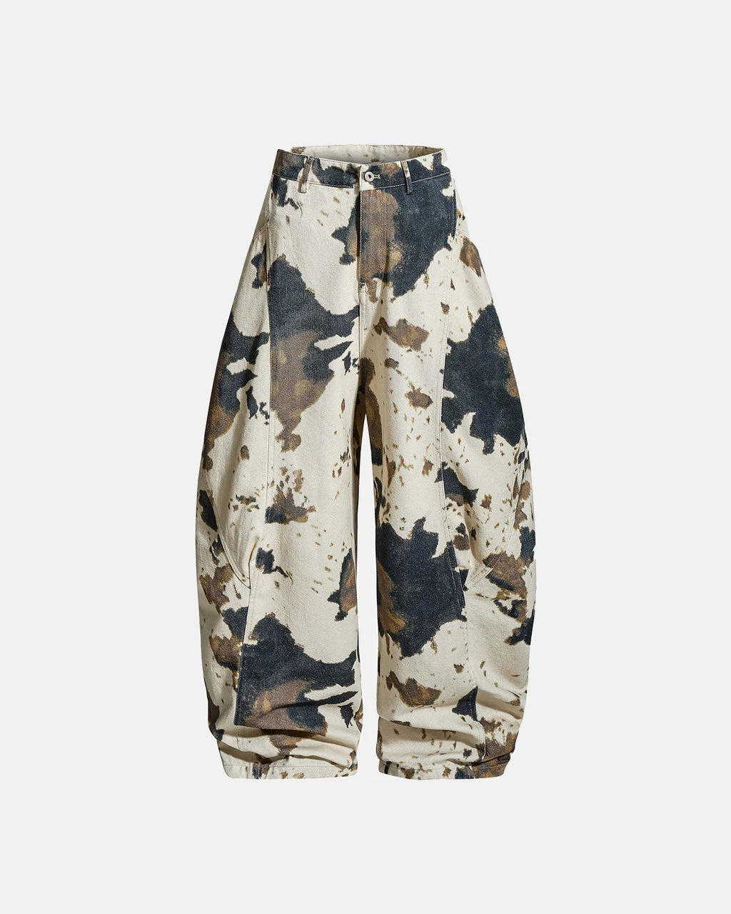 Camo Pattern Barrel Cargo Pants | Inflation Streetwear