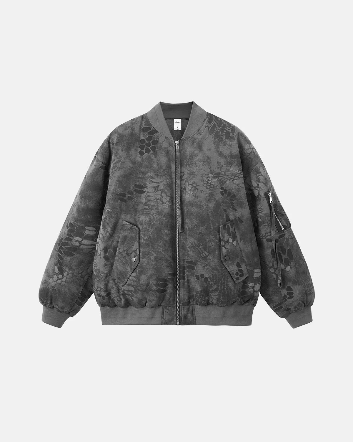 Snake Scale Camouflage Bomber Jacket | Inflation Streetwear