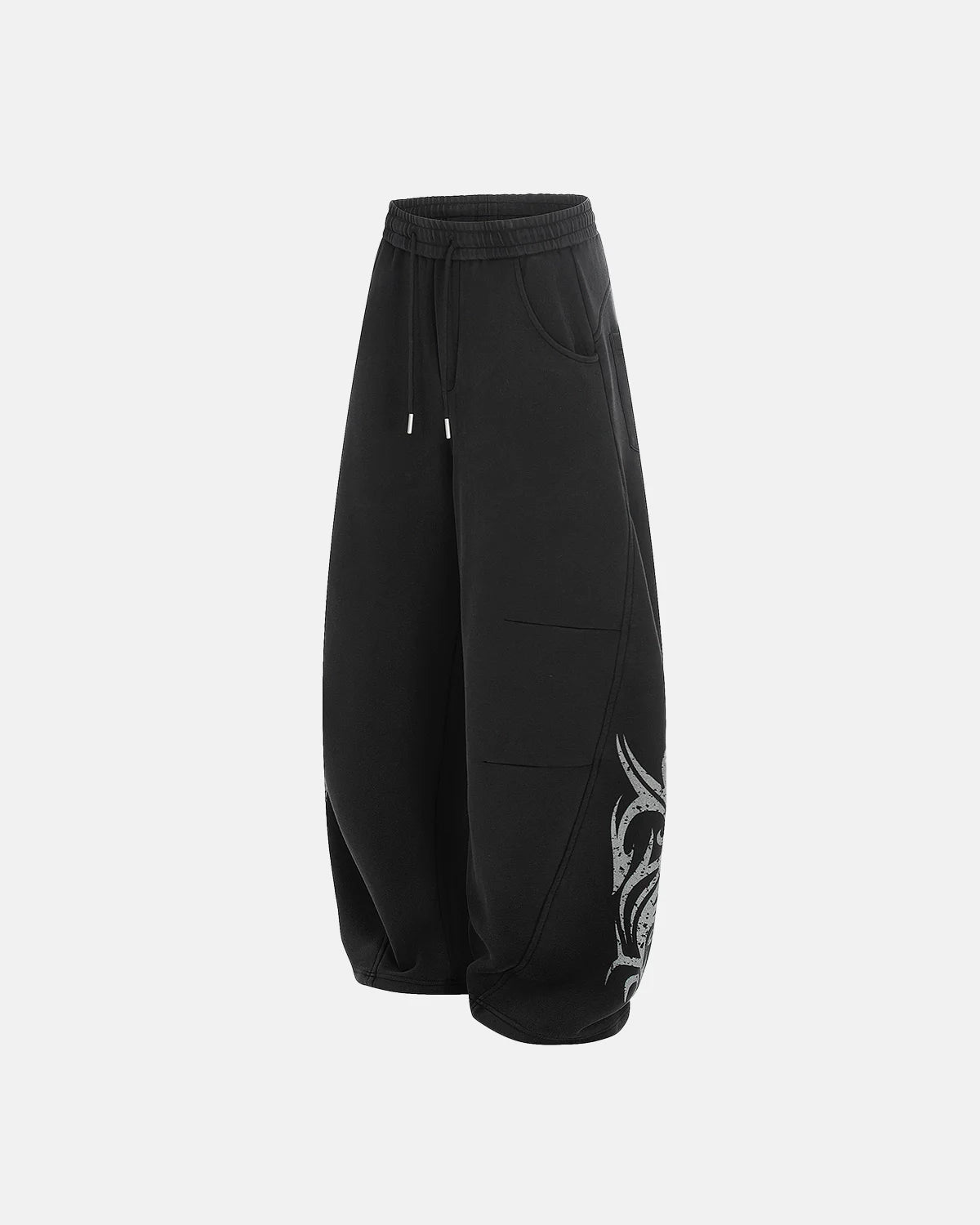 Washed Distressed Barrel Sweatpants | Inflation Streetwear