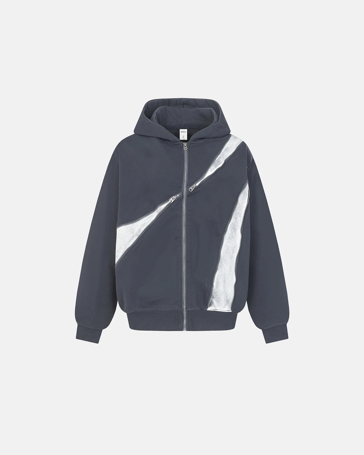 Retro Patchwork Zip Up Hoodie | Inflation Streetwear