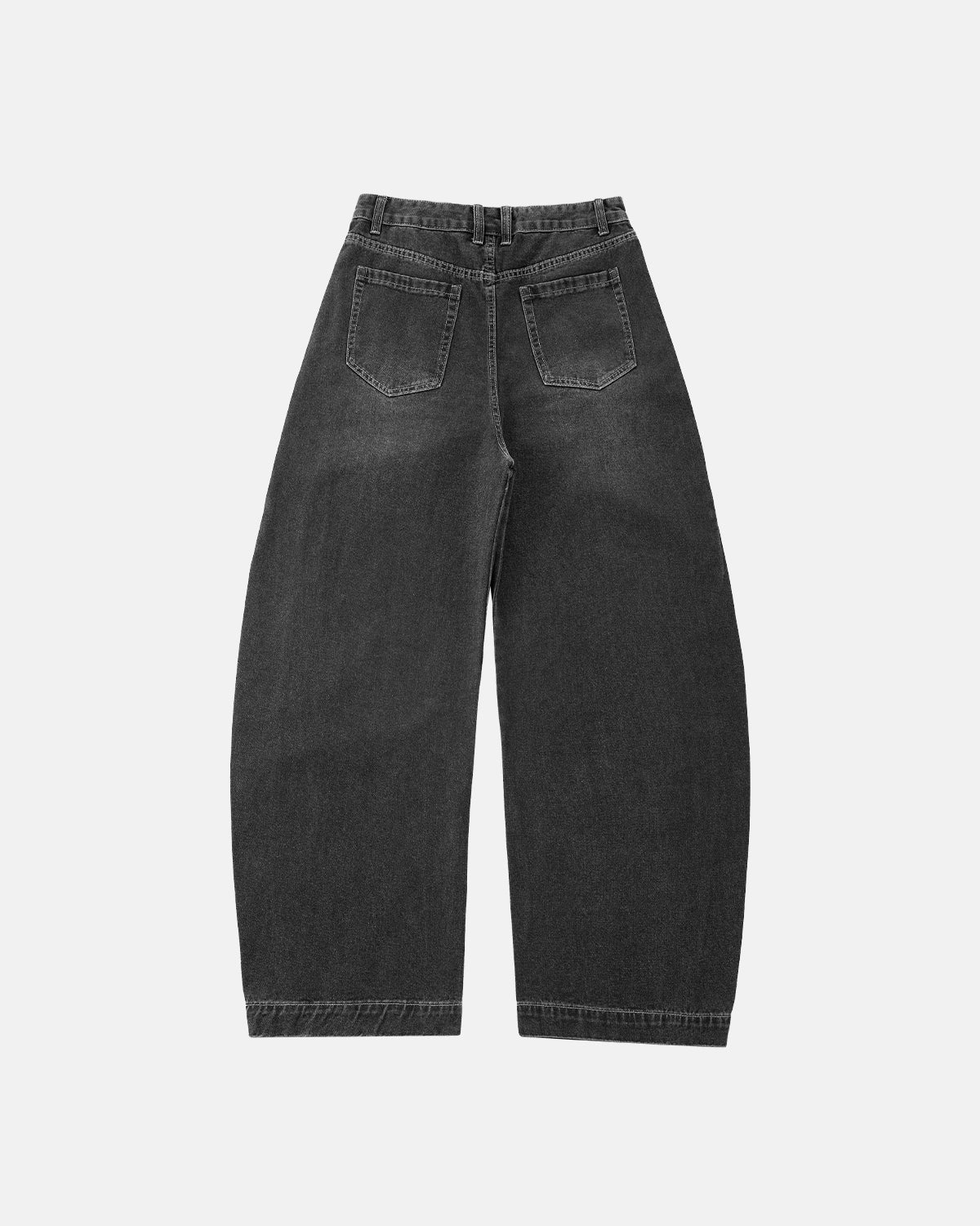 Front Striped Rhinestone Barrel Jeans | Inflation Streetwear