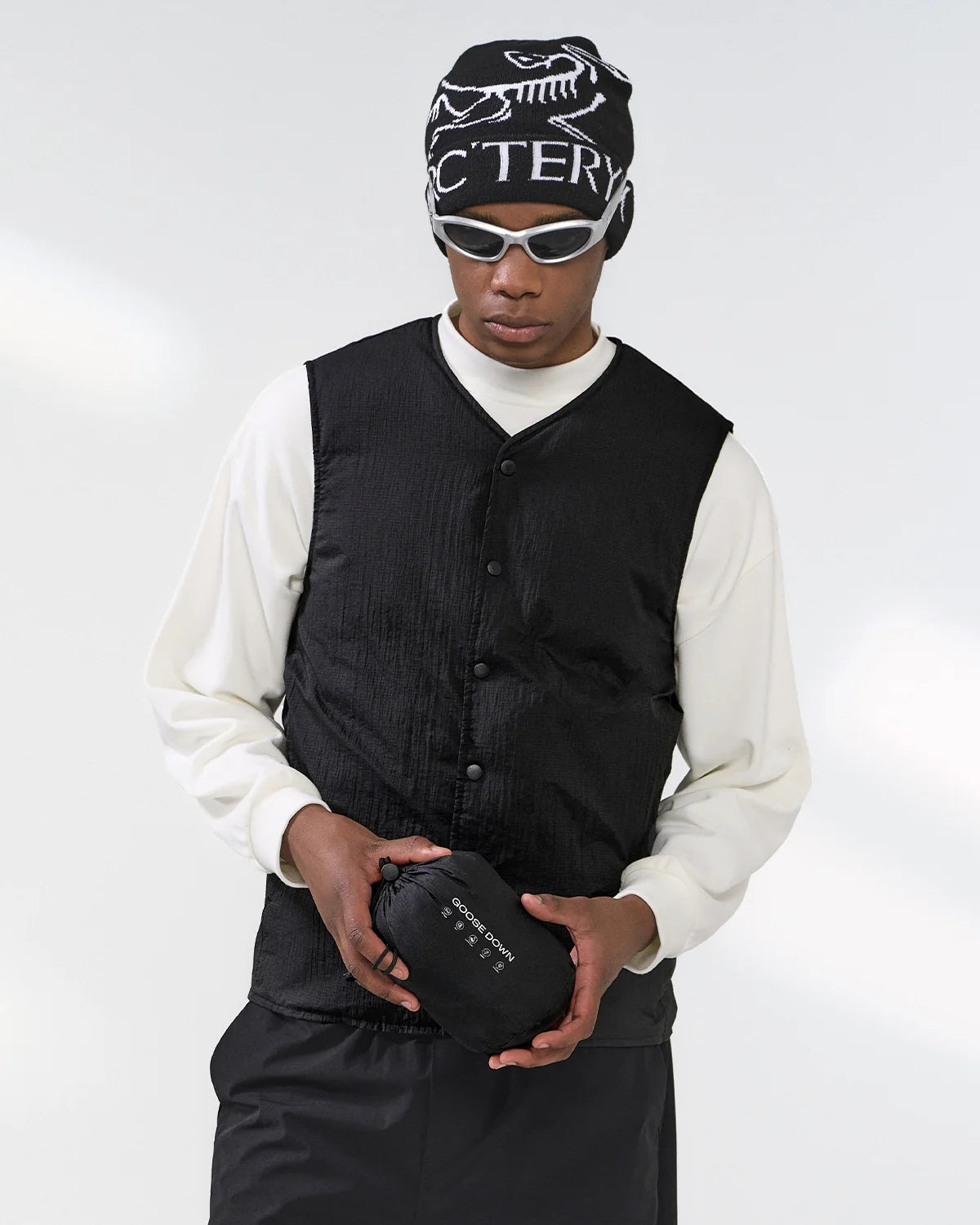 Packable lightweight Goose Down Vest | INFLATION Streetwear