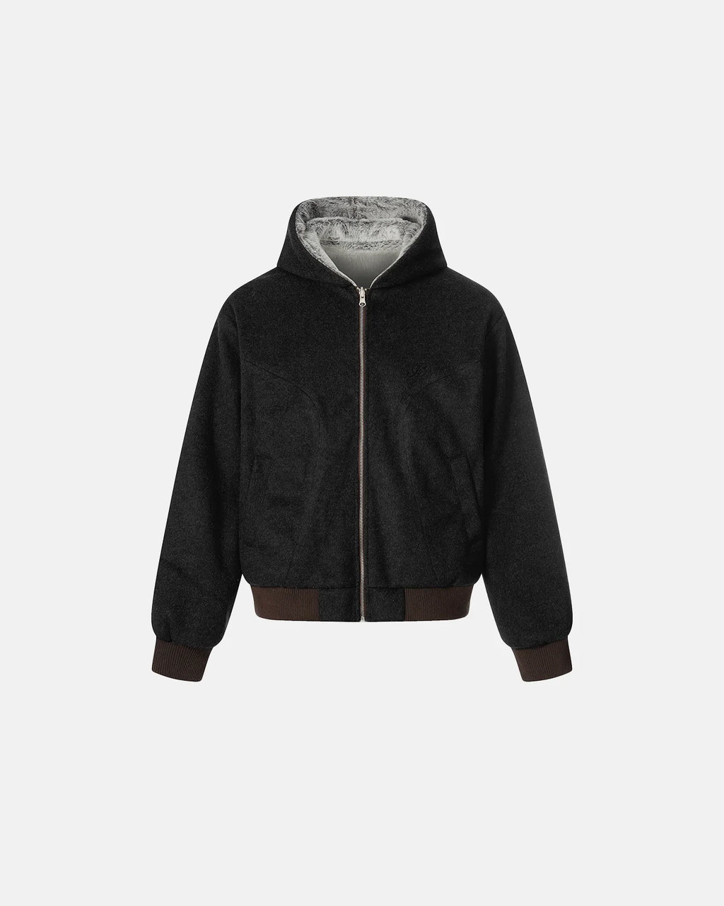 Retro Reversible Faux Fur Jacket | INFLATION Streetwear