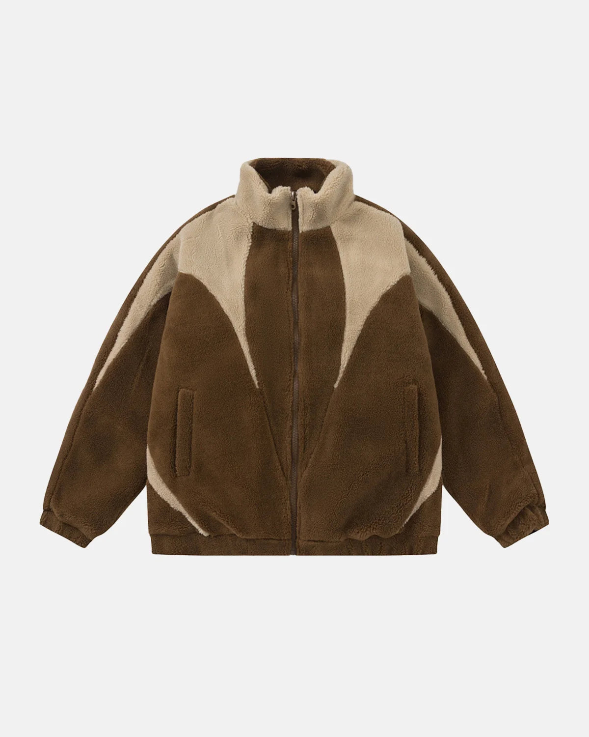 Color Block Sherpa Jacket | INFLATION Streetwear