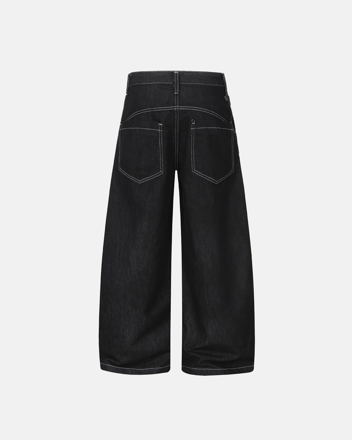 Black Metal Clasp Baggy Jeans | Inflation Streetwear