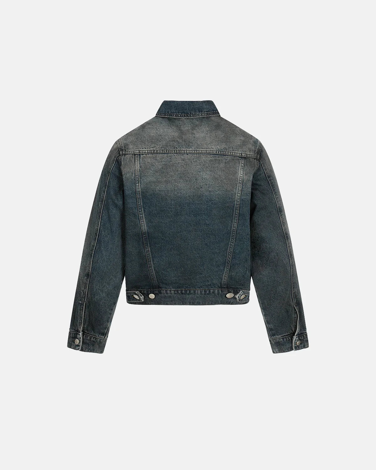 Acid Washed Cropped Denim Jacket | Inflation Streetwear