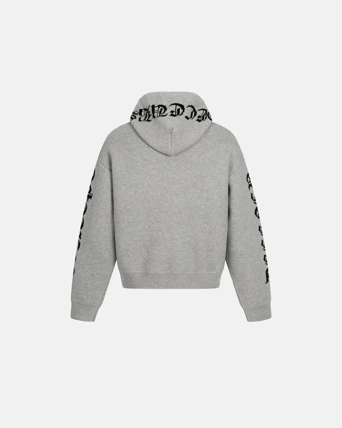 Gothic Cross Knit Zip Up Sweater | INFLATION Streetwear