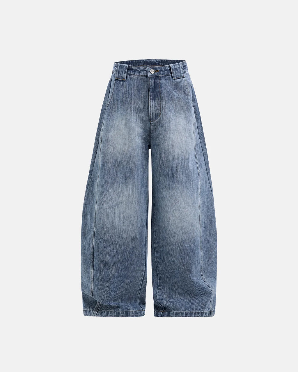 Blue Monkey Wash Baggy Jeans | Inflarion Streetwear