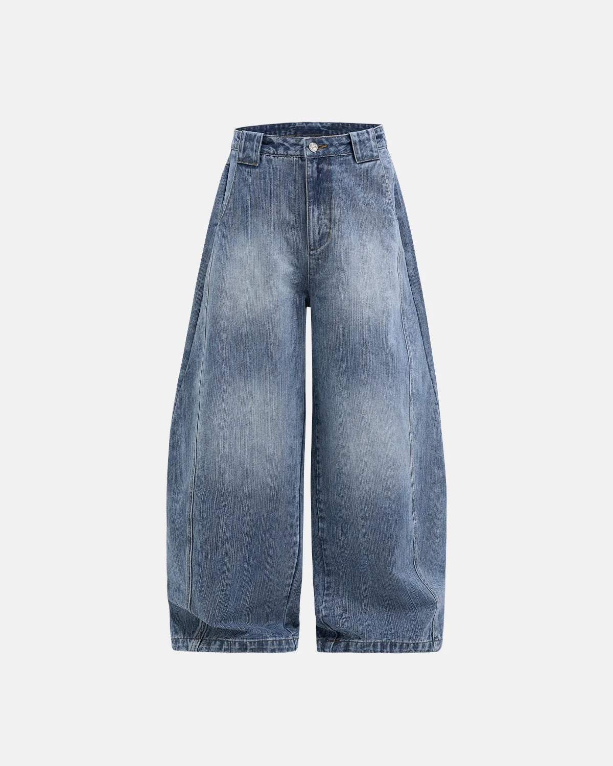 Blue Monkey Wash Baggy Jeans | Inflarion Streetwear