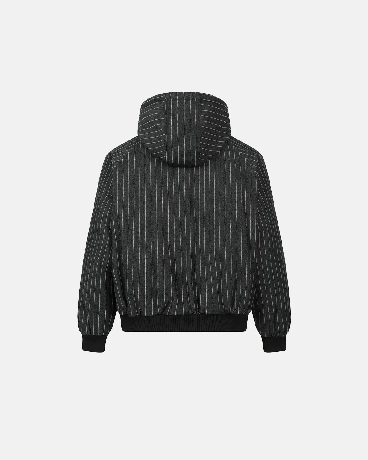 Faux Fur Pinstripe Padded Jacket | Inflation Streetwear