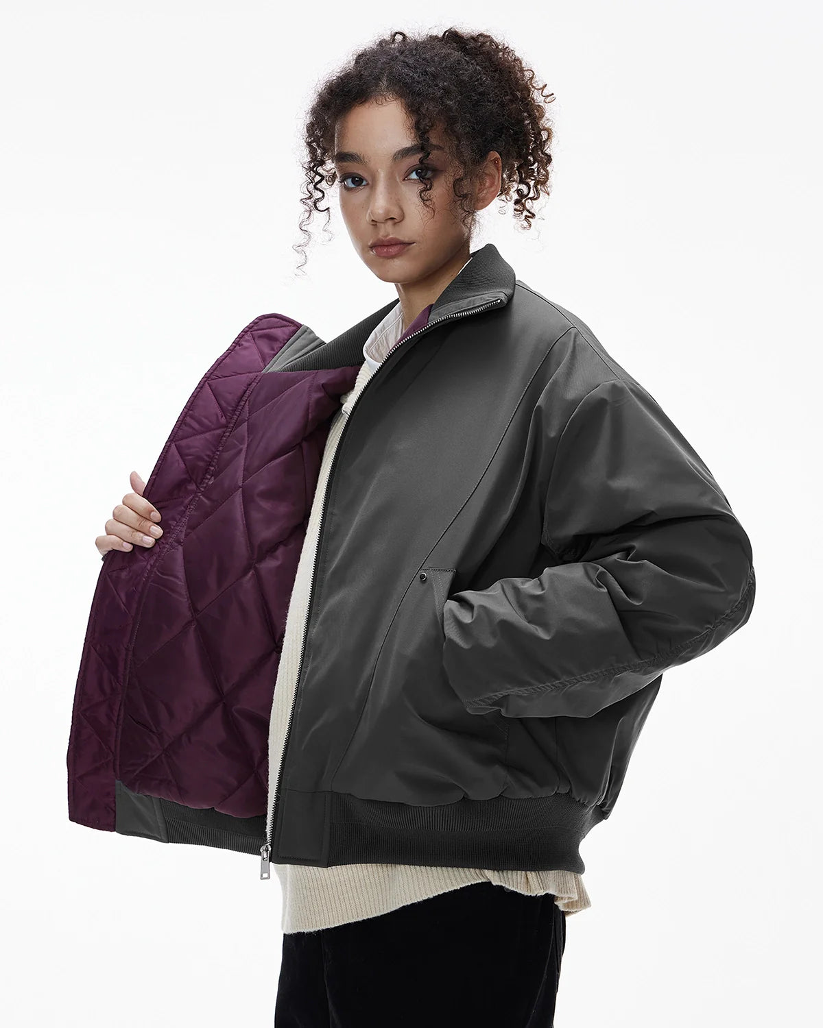 Cotton Padded Bomber Jacket | Inflation Streetwear