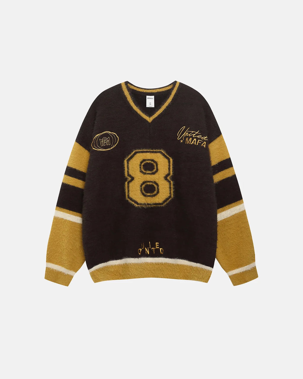 Retro Jacquard Polo Sweater | Inflation Streetwear