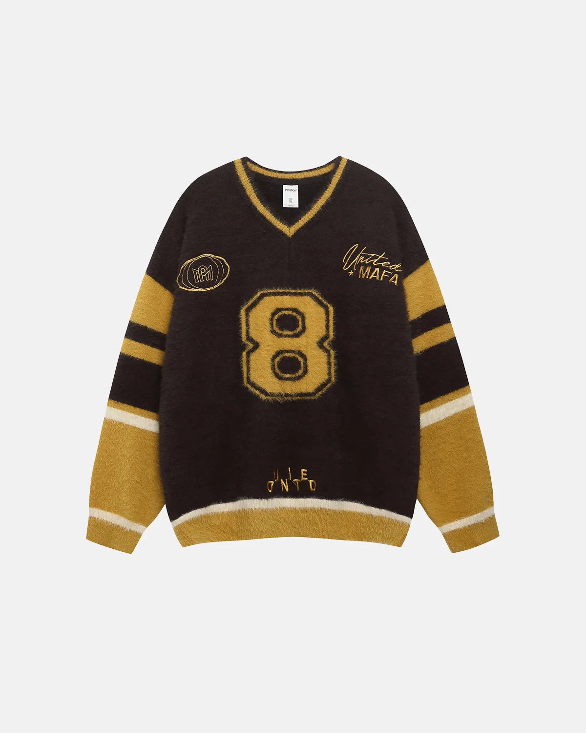 Retro Jacquard Polo Sweater | Inflation Streetwear