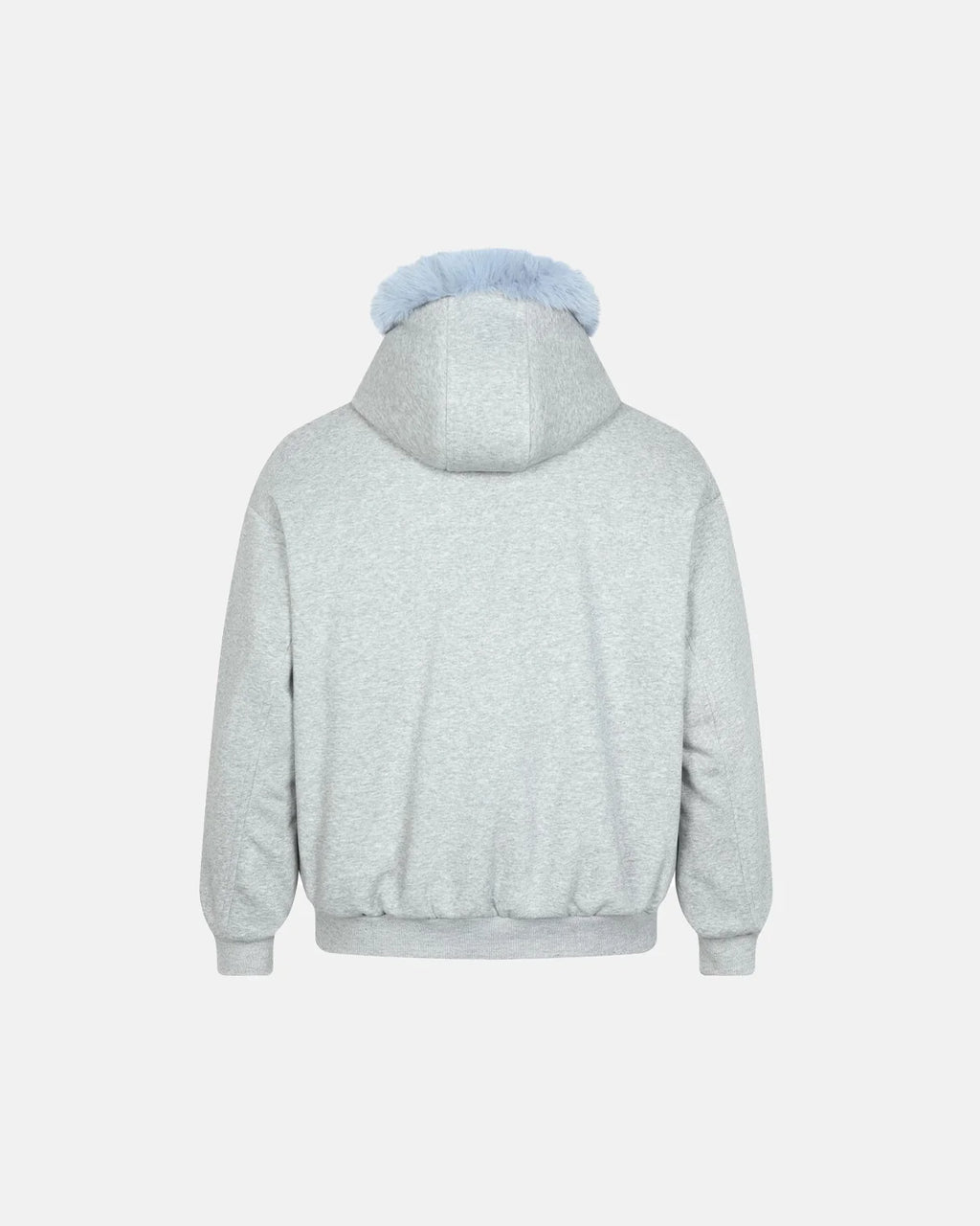 Baby Blue Faux Fur Jacket | Inflation Streetwear