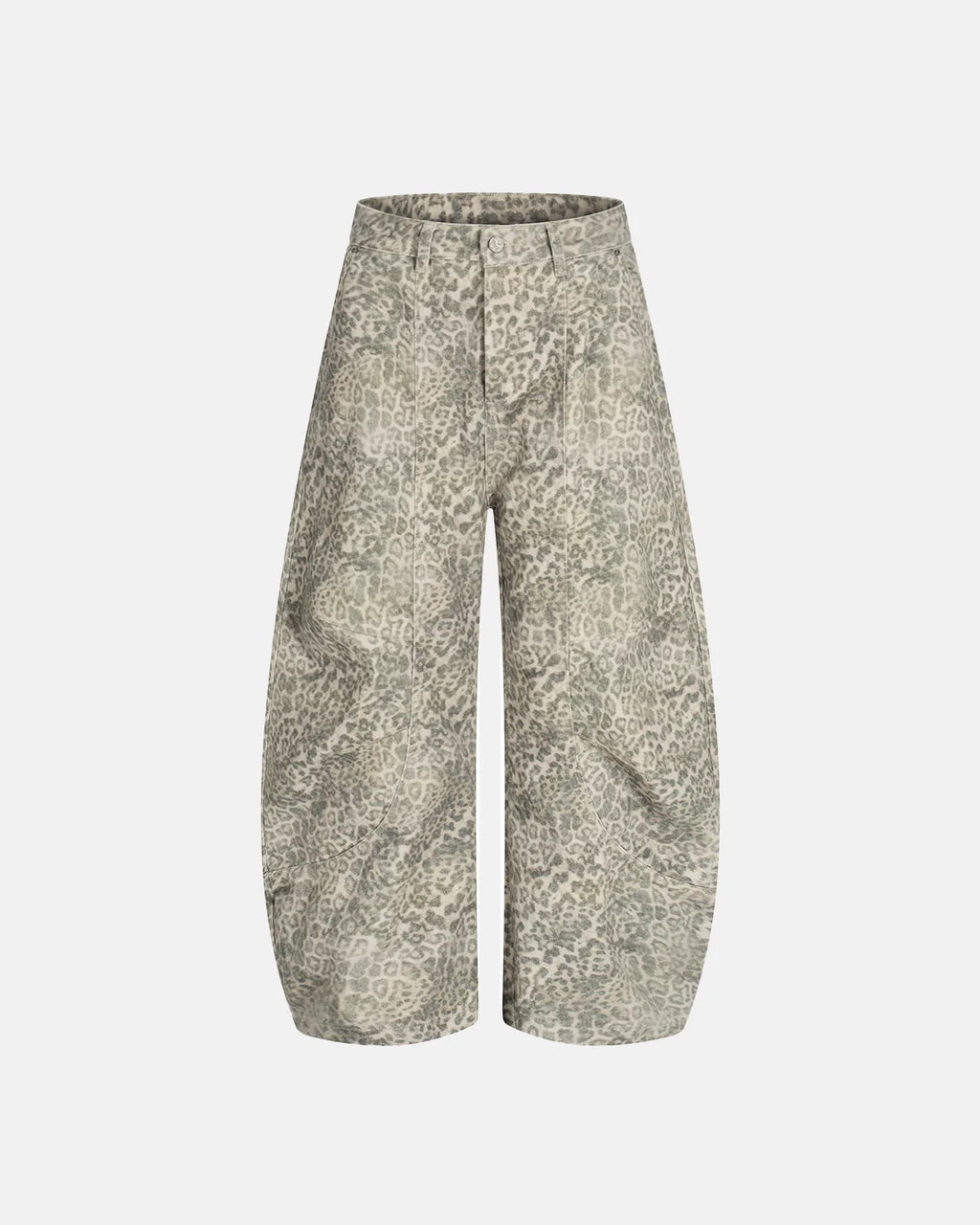 Chill Leopard Pattern Barrel Pants | Inflation Streetwear