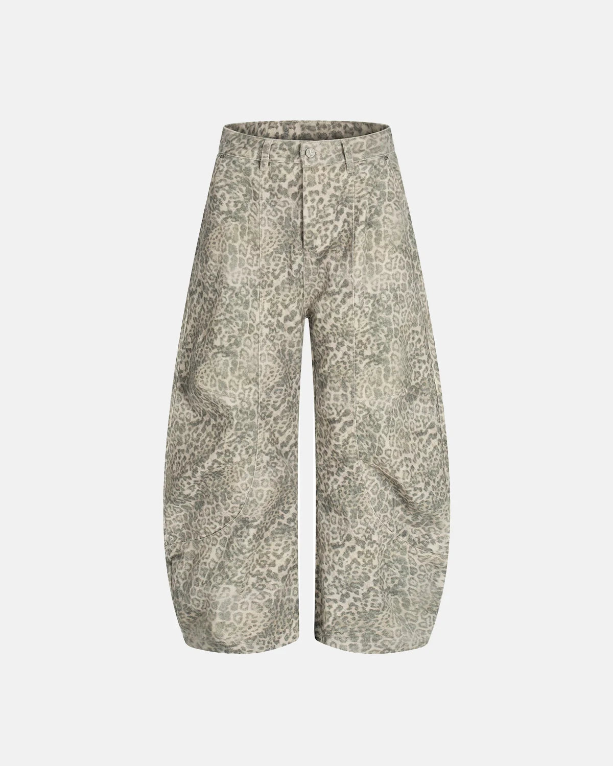 Chill Leopard Pattern Barrel Pants | Inflation Streetwear
