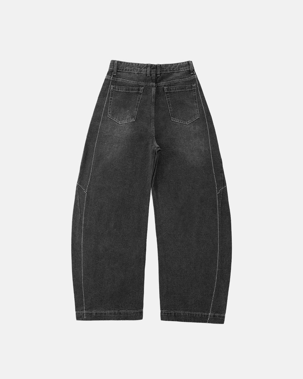 Rhinestone Stitching Barrel Jeans | Inflation Streetwear