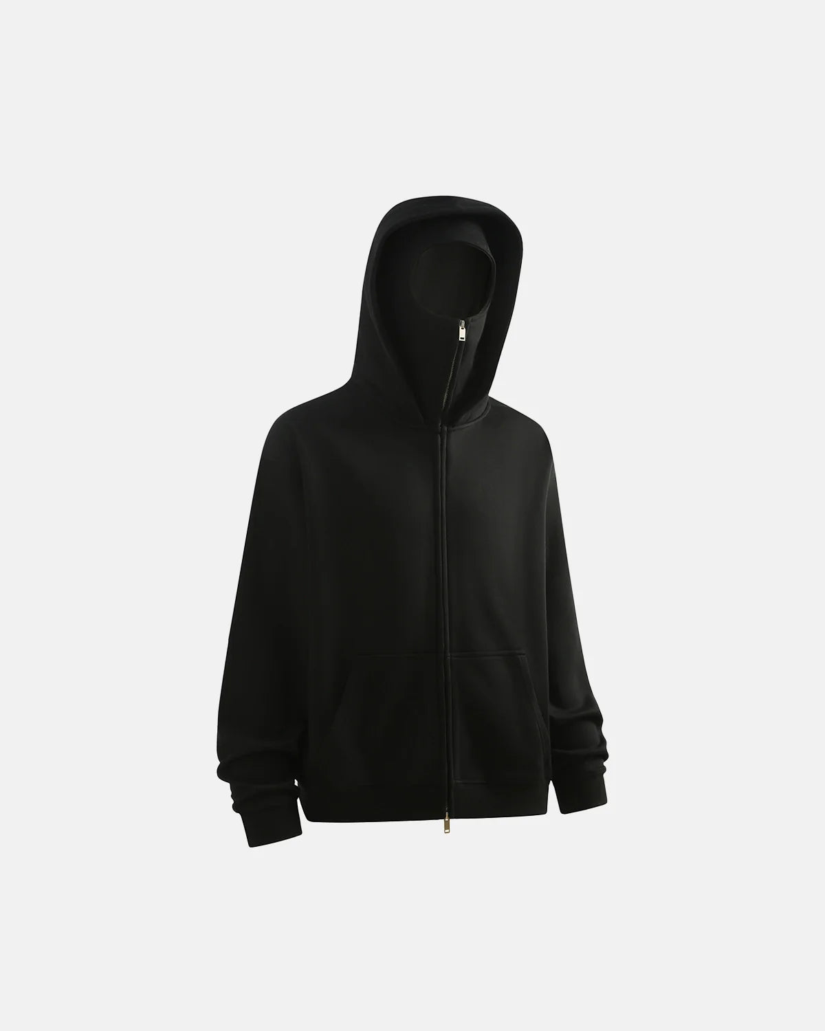 Fleece Zip-Up Hoodie with Face Mask | Inflation Streetwear