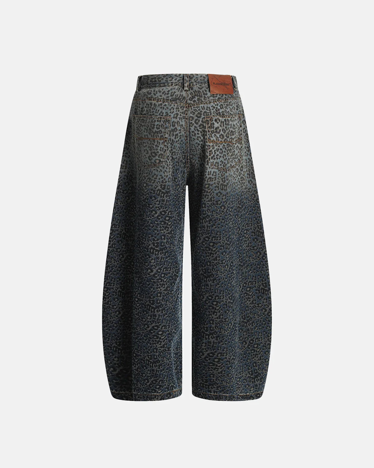 Vintage Leopard Print Barrel Jeans | Inflation Streetwear