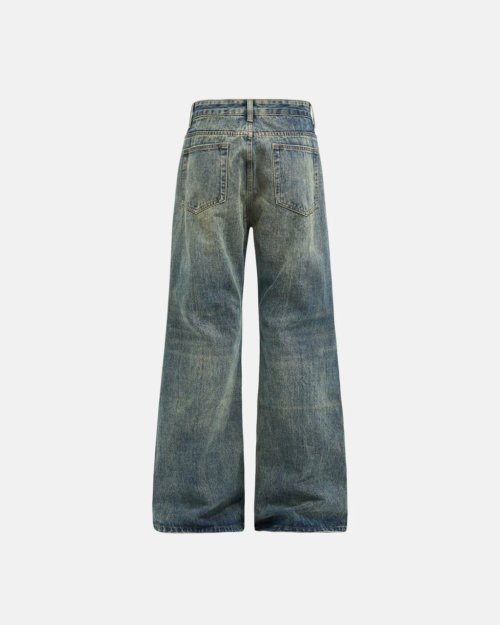 Acid Wash Beaded Studded Baggy Jeans | Inflation Streetwear