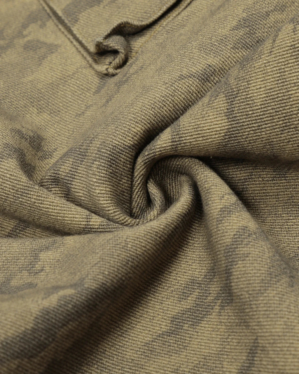 Multi Pockets Khaki Camo Barrel Jeans | Inflation Streetwear