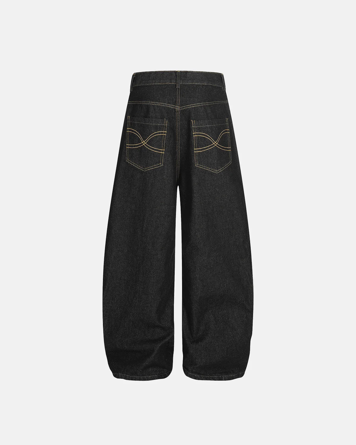 Rivets Embroidered Baggy Jeans | INFLATION Streetwear
