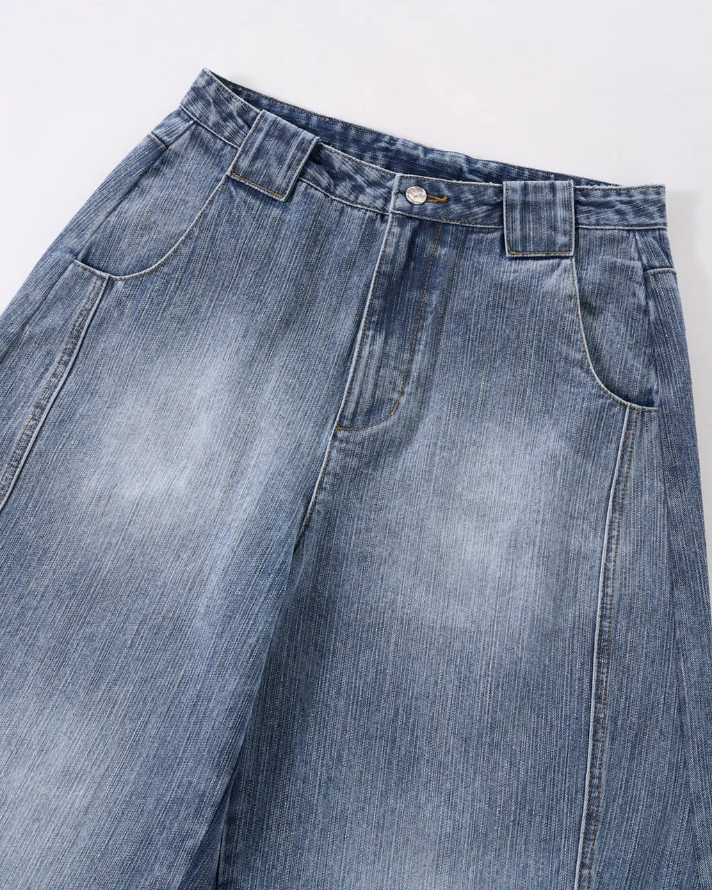 Blue Monkey Wash Baggy Jeans | Inflarion Streetwear