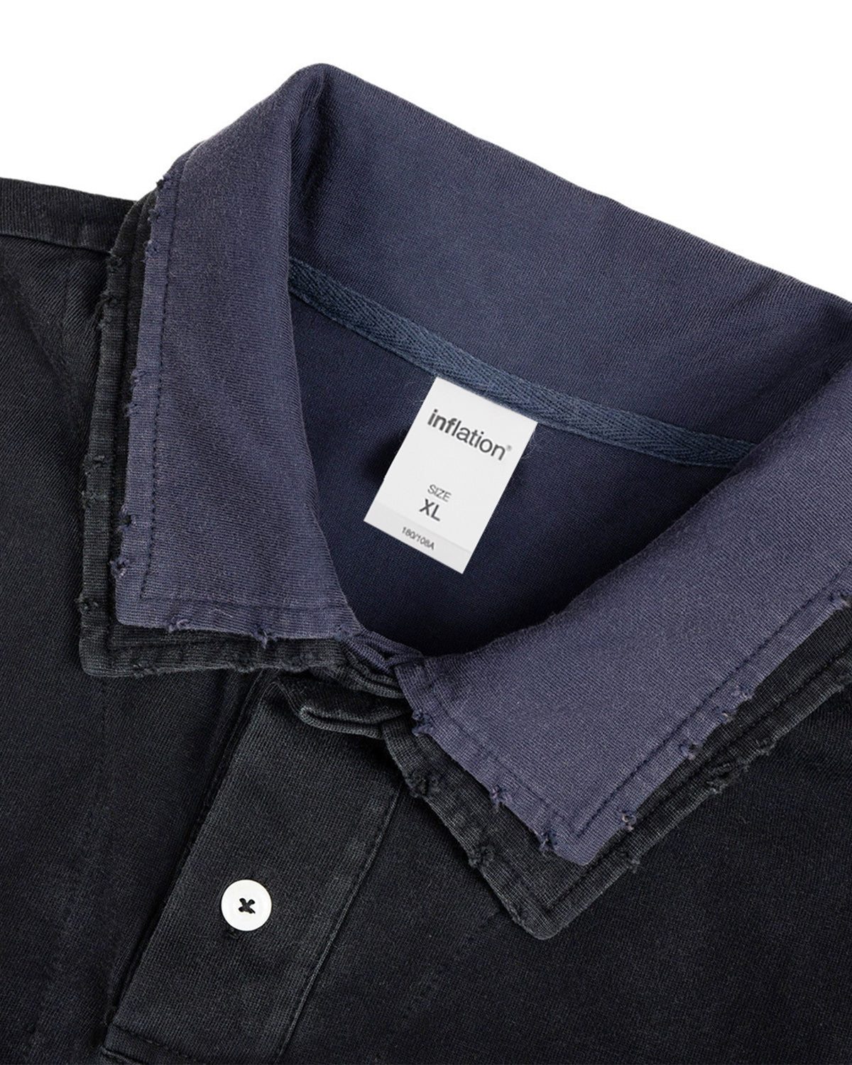 Retro Monkey Washed Layered Polo Shirt | Inflation Streetwear