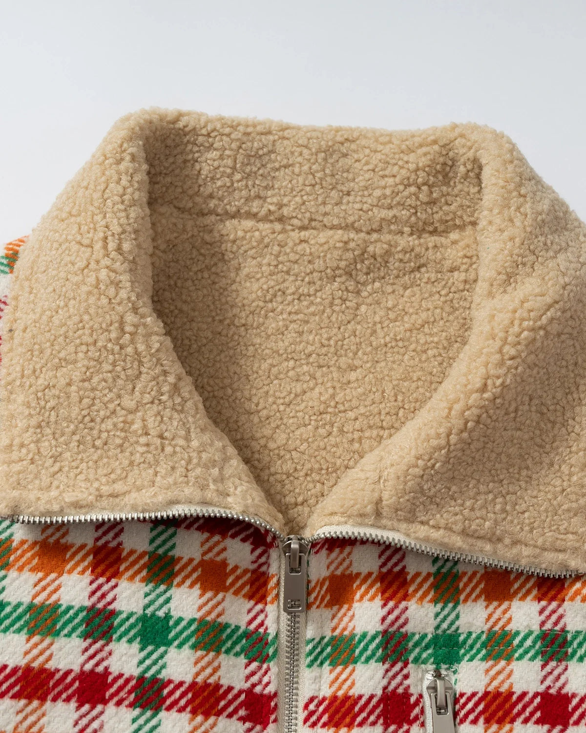 Retro Checkered Sherpa Jacket | Inflation Streetwear