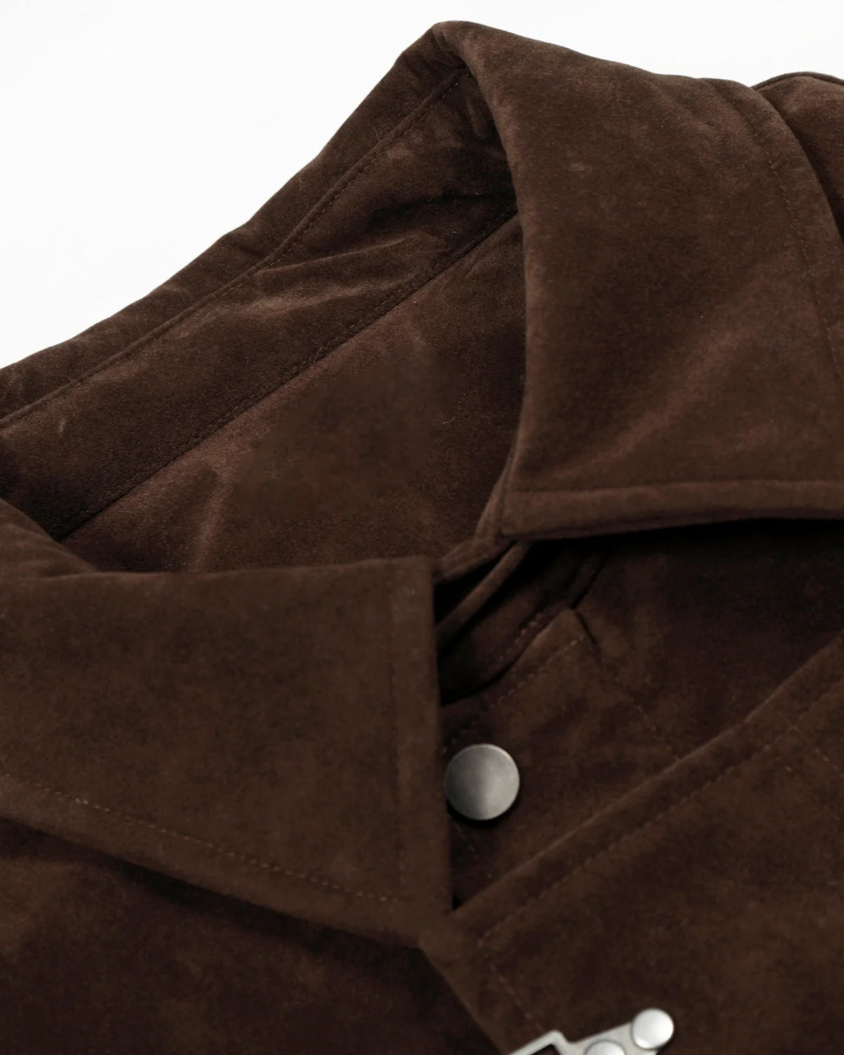 Suede Fireman Clasp Cotton Padded Jacket | Inflation Streetwear