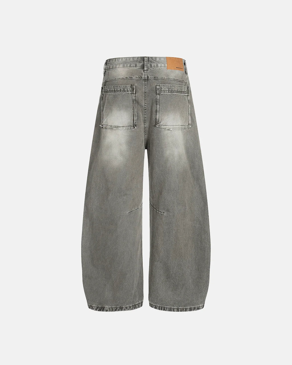Grey Distressed Baggy Denim Pants | Inflation Streetwear