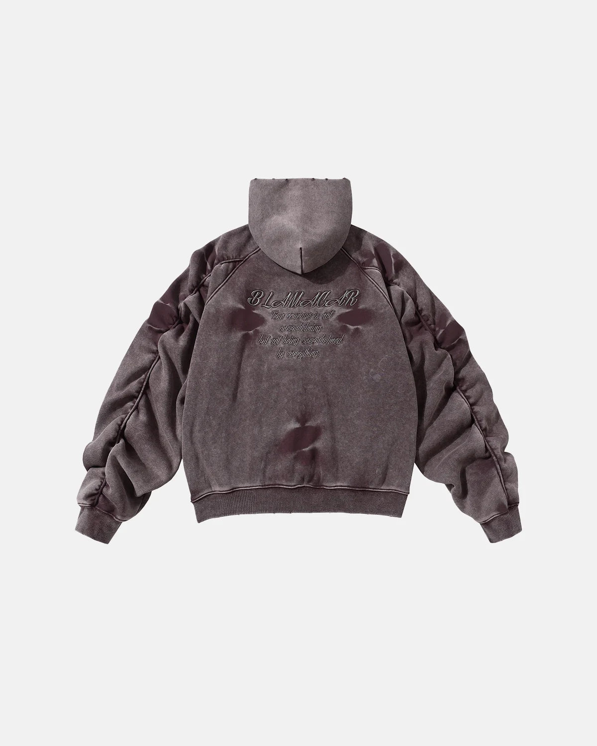 Acid Washed Embroidery Zip Up Hoodies | Inflation Streetwear