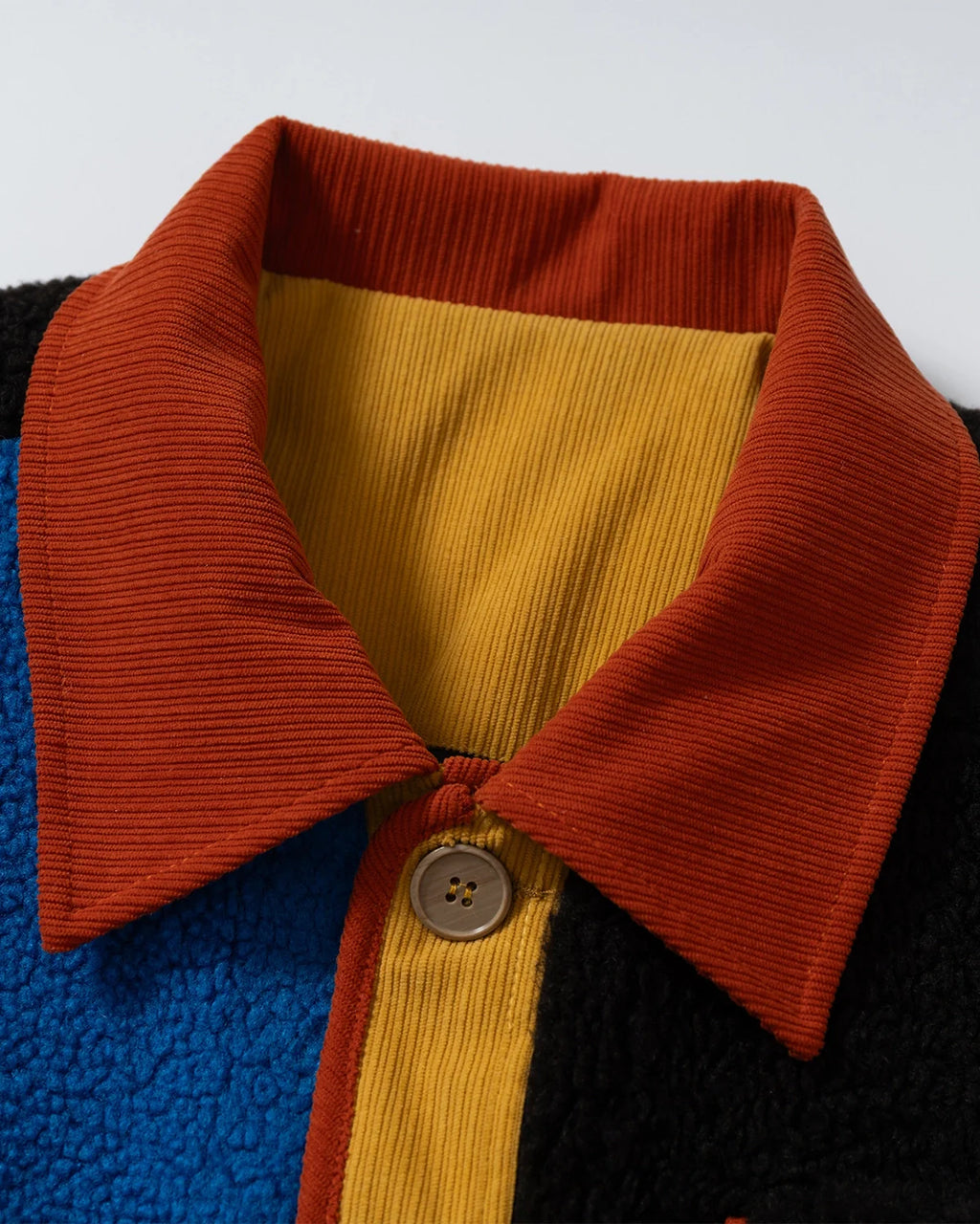 Retro Color Block Sherpa Jacket | Inflation Streetwear