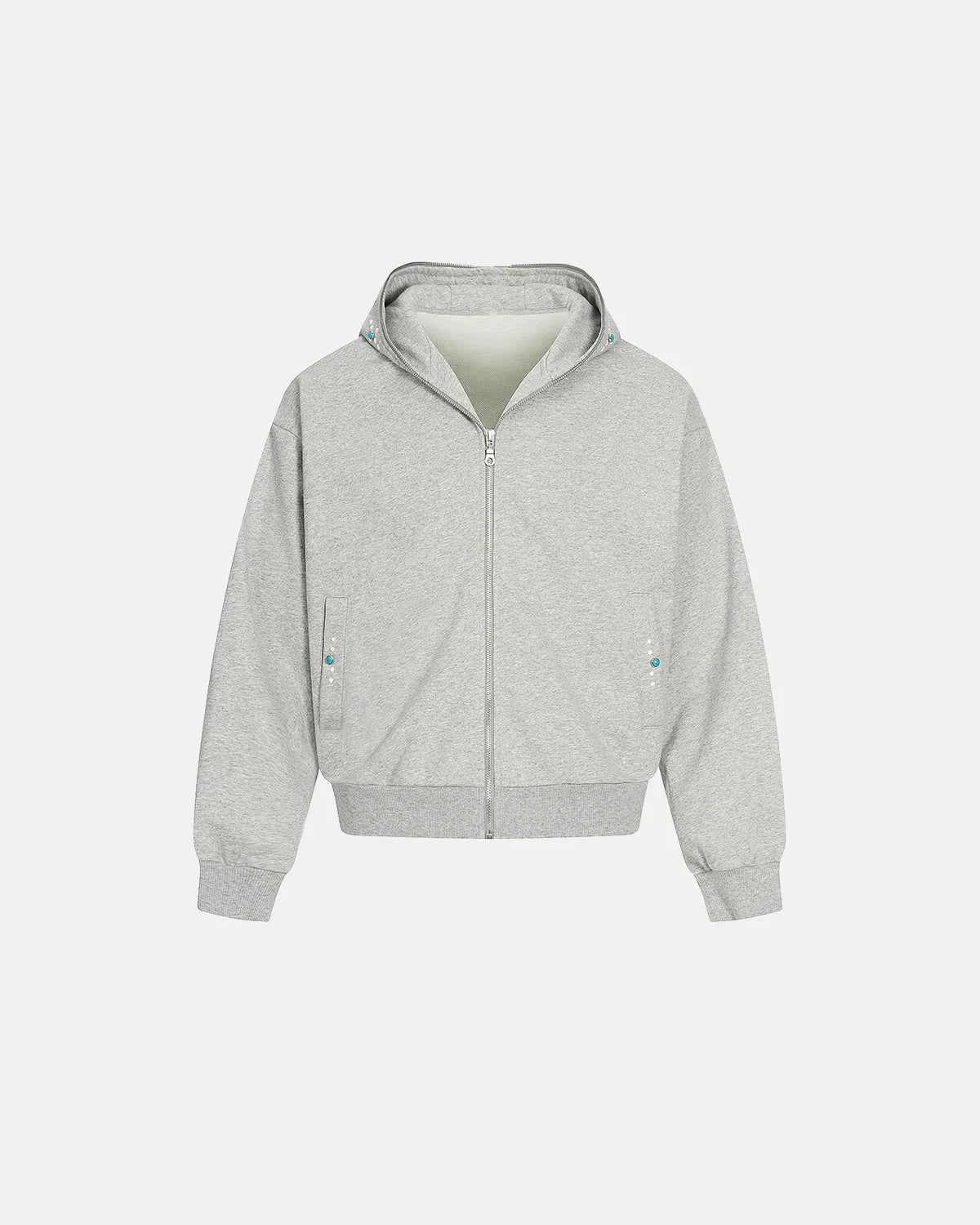 Full Zip Up Cropped Hoodies with Accessories | Inflation Streetwear