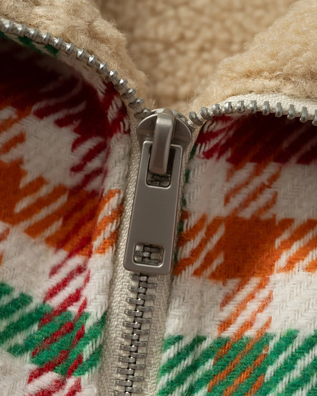 Retro Checkered Sherpa Jacket | Inflation Streetwear