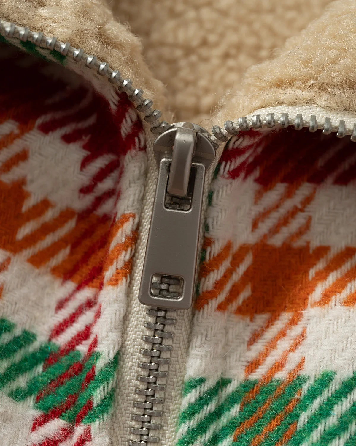 Retro Checkered Sherpa Jacket | Inflation Streetwear