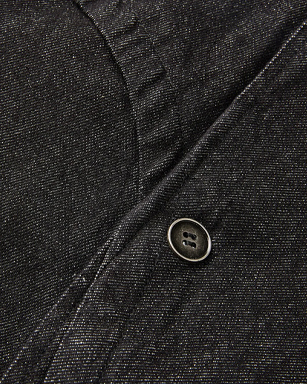 Cropped Asymmetric Button Denim Jacket | Inflation Streetwear